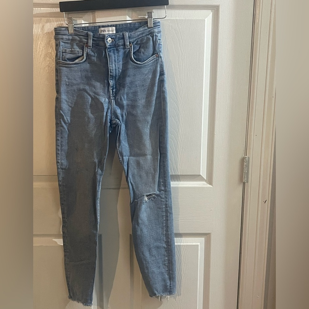 Zara Women's Skinny Jeans - Denim Blue